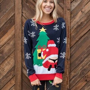 Funny Santa Christmas “Ugly sweater” size XL